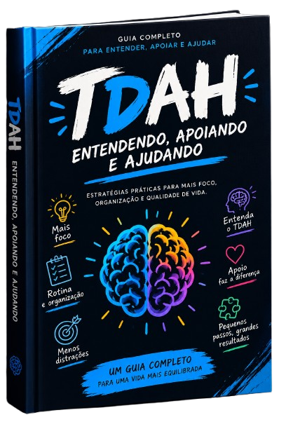 Capa do e-book TDAH: Entendendo, Apoiando e Ajudando